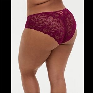 NWT Torrid Curve Hipster Lace Cage Back Sexy Panties
